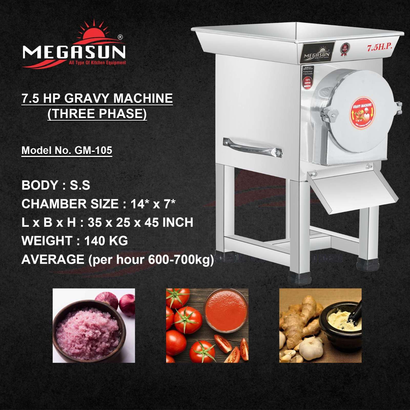 Agarwal Crockery House - 7.5 HP Gravy Machine (Three Phase)